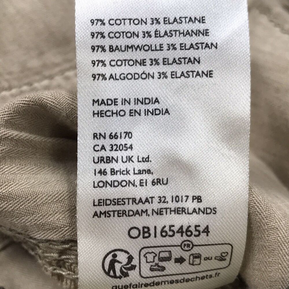 FREE PEOPLE We the Free Cant Compare Slouch Cargo Pant Women L(36x28) Khaki Tan - Picture 13 of 14